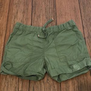 Army green kids Carters cargo shorts
